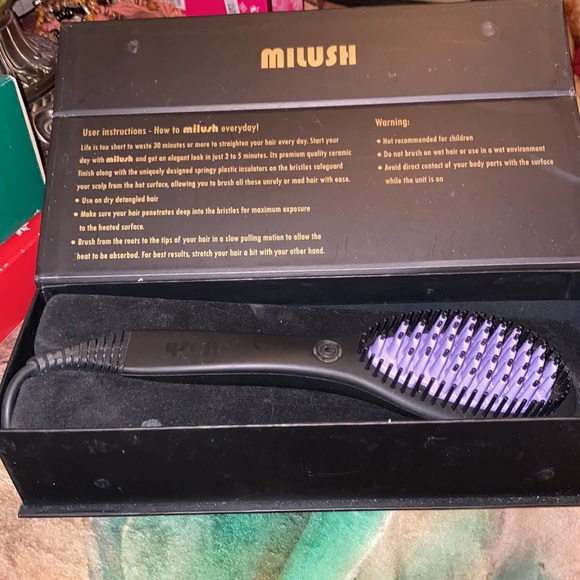 BX49 Milush (a secret to gorgeous hair) hair straightener, like new - Picture 2 of 4